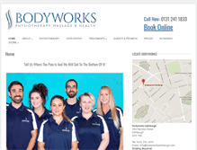 Tablet Screenshot of bodyworksedinburgh.com